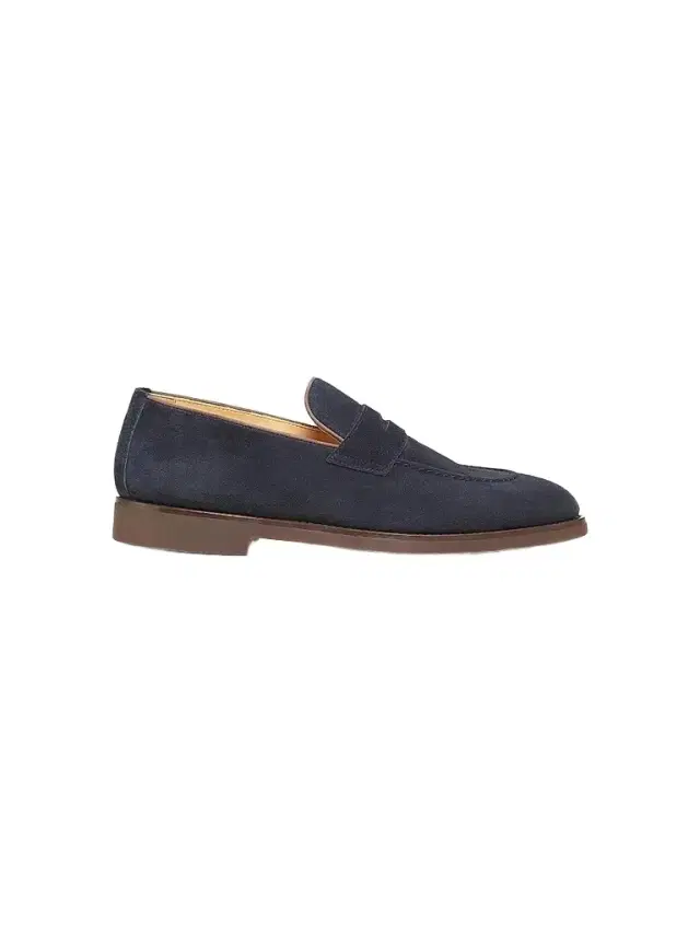 Brunello Cucinelli Men's Leather Loafers - Navy