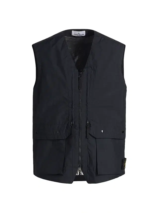 Stone Island Men's Full-Zip Tactical Vest - Navy Blue