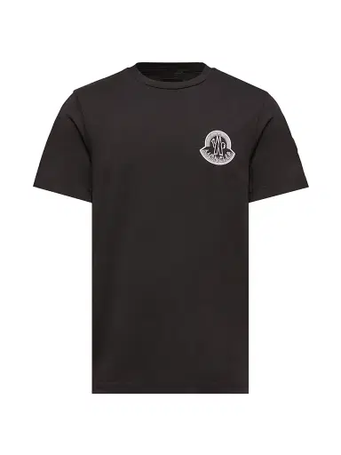 Moncler Men's Crew Neck T-Shirt in Cotton Jersey - Black - Size XXXXL | Thumbnail 1
