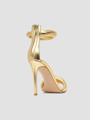 Gianvito Rossi Women's Bijoux Ankle-Strap Metallic Leather Stiletto Sandals | Thumbnail 3 Gianvito Rossi Women's Bijoux Ankle-Strap Metallic Leather Stiletto Sandals | Thumbnail 3