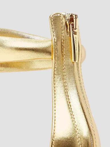 Gianvito Rossi Women's Bijoux Ankle-Strap Metallic Leather Stiletto Sandals | Thumbnail 5 Gianvito Rossi Women's Bijoux Ankle-Strap Metallic Leather Stiletto Sandals | Thumbnail 5