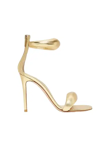 Gianvito Rossi Women's Bijoux Ankle-Strap Metallic Leather Stiletto Sandals | Thumbnail 1 Gianvito Rossi Women's Bijoux Ankle-Strap Metallic Leather Stiletto Sandals | Thumbnail 1