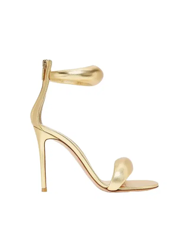 Gianvito Rossi Women's Bijoux Ankle-Strap Metallic Leather Stiletto Sandals - Gold