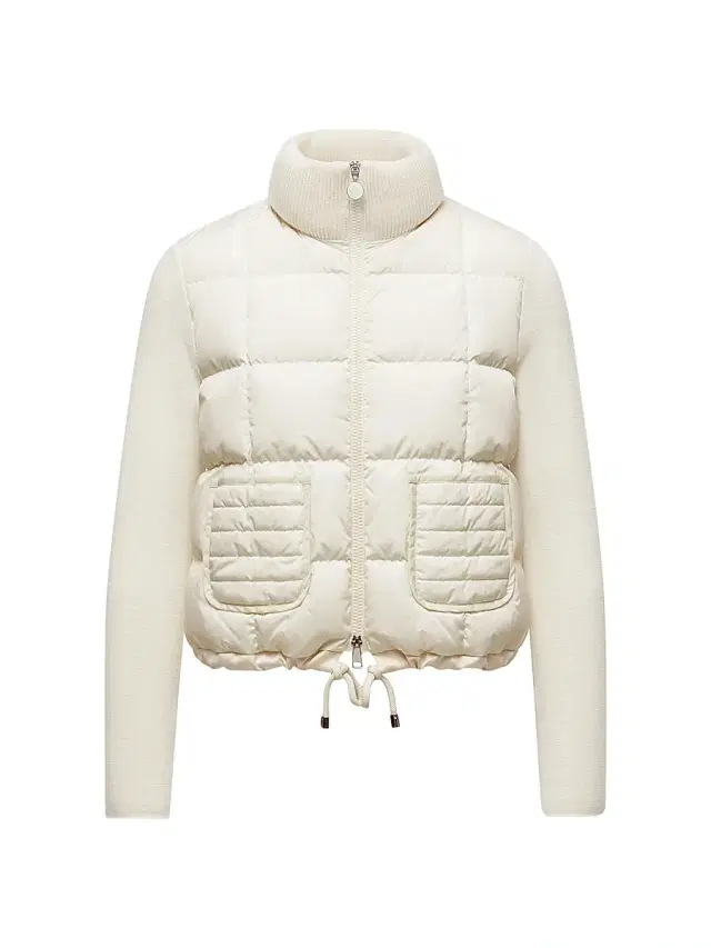Moncler Women's Down-Filled Cardigan in Wool - White