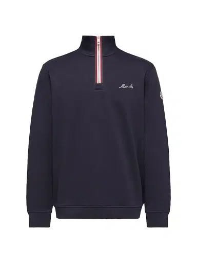 Moncler Men's Turtleneck Sweatshirt - Navy Blue - Size XXXL | Thumbnail 1 Moncler Men's Turtleneck Sweatshirt - Navy Blue - Size XXXL | Thumbnail 1