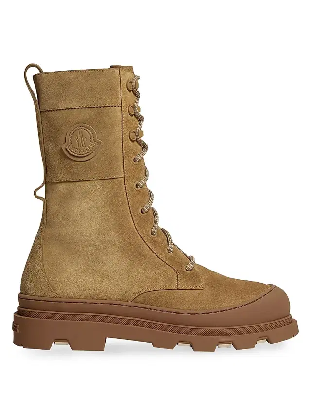 Women's Vera High Boots in Suede - Camel Beige