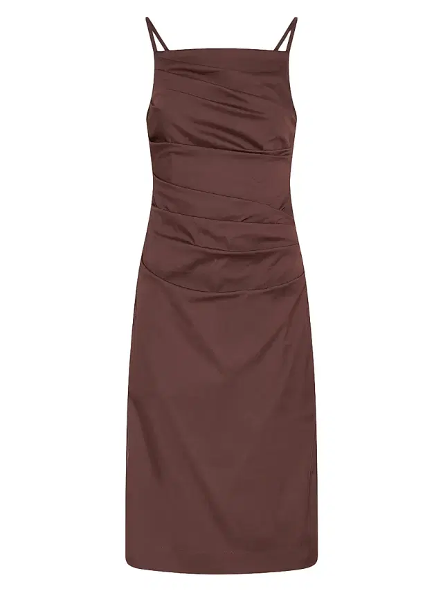 Marella Women's Stretch Poplin Sheath Dress - Brown