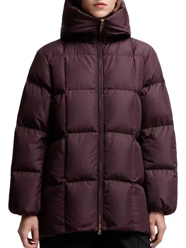 Moncler Women's Darbon Puffer Jacket - Burgundy | Thumbnail 2