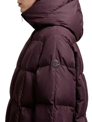 Moncler Women's Darbon Puffer Jacket - Burgundy | Thumbnail 4