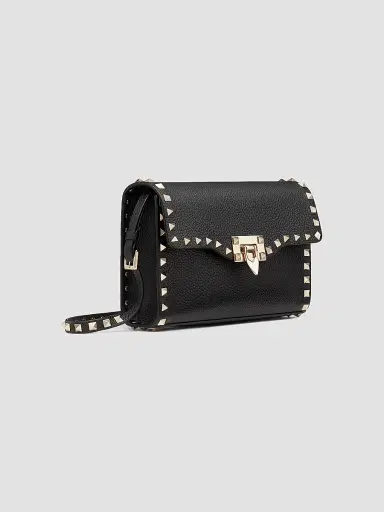 Valentino Garavani Women's Small Rockstud Grainy Calfskin Crossbody Bag | Thumbnail 2 Valentino Garavani Women's Small Rockstud Grainy Calfskin Crossbody Bag | Thumbnail 2