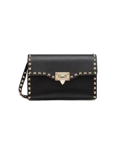 Valentino Garavani Women's Small Rockstud Grainy Calfskin Crossbody Bag | Thumbnail 1 Valentino Garavani Women's Small Rockstud Grainy Calfskin Crossbody Bag | Thumbnail 1