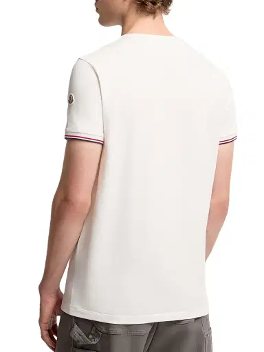 Moncler Men's Crewneck T-Shirt in Cotton | Thumbnail 2 Moncler Men's Crewneck T-Shirt in Cotton | Thumbnail 2