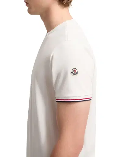 Moncler Men's Crewneck T-Shirt in Cotton | Thumbnail 3 Moncler Men's Crewneck T-Shirt in Cotton | Thumbnail 3