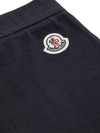 Moncler Baby Boy's & Little Boy's Set in Cotton Piquet - White Blue - Size 6 Months | Thumbnail 4