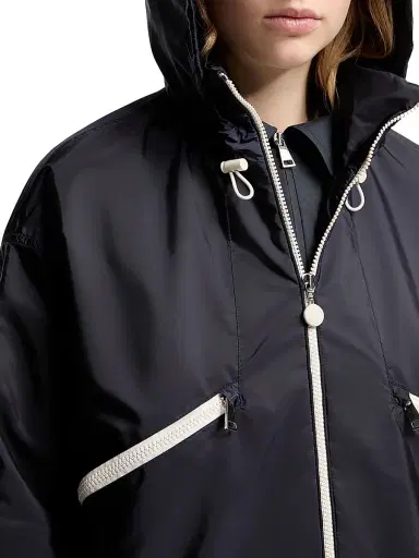 Moncler Women's Marmacy Jacket - Navy Blue - Size Large | Thumbnail 4
