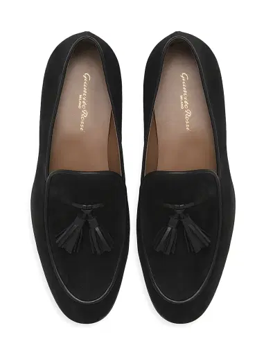 Gianvito Rossi Men's Julio Suede Loafers | Thumbnail 4