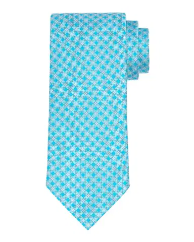 Stefano Ricci Men's Geometric Check Silk Tie | Thumbnail 1