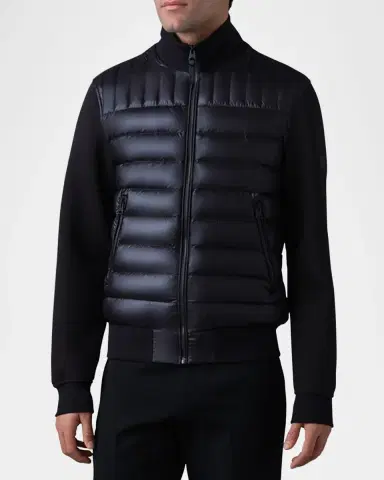 Mackage Men 's Collin Mixed-Media Down Jacket | Thumbnail 4 Mackage Men 's Collin Mixed-Media Down Jacket | Thumbnail 4