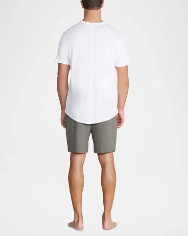 Barefoot Dreams Men's Malibu Collection Cotton Modal Crewneck T-Shirt | Thumbnail 3 Barefoot Dreams Men's Malibu Collection Cotton Modal Crewneck T-Shirt | Thumbnail 3