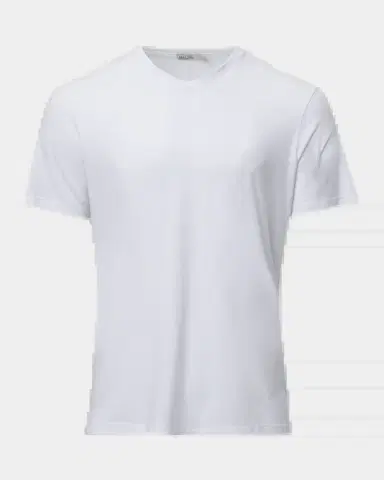 Barefoot Dreams Men's Malibu Collection Cotton Modal V-Neck T-Shirt | Thumbnail 3 Barefoot Dreams Men's Malibu Collection Cotton Modal V-Neck T-Shirt | Thumbnail 3