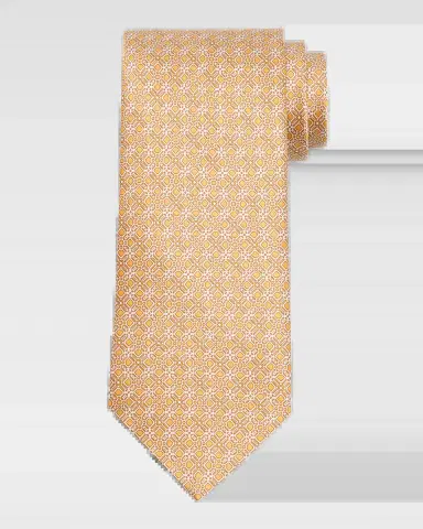 Stefano Ricci Men's Geometric Silk Tie | Thumbnail 2 Stefano Ricci Men's Geometric Silk Tie | Thumbnail 2