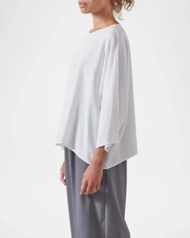 Eskandar Boat Neck Top (Mid Length) | Thumbnail 3 Eskandar Boat Neck Top (Mid Length) | Thumbnail 3
