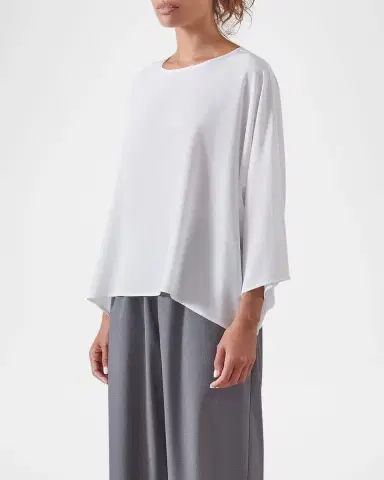 Eskandar Boat Neck Top (Mid Length) | Thumbnail 4 Eskandar Boat Neck Top (Mid Length) | Thumbnail 4