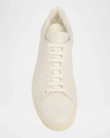 Tom Ford Men's Warwick Grained Leather Sneakers | Thumbnail 6