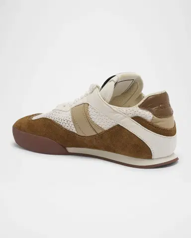 Chloe Kick Mesh and Leather Low-Top Sneakers | Thumbnail 4