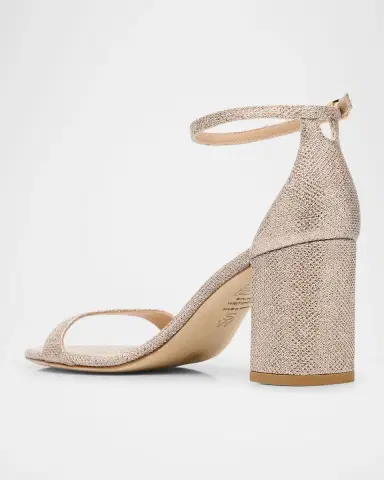 Stuart Weitzman Nudist 75mm Metallic Block Sandals | Thumbnail 4 Stuart Weitzman Nudist 75mm Metallic Block Sandals | Thumbnail 4