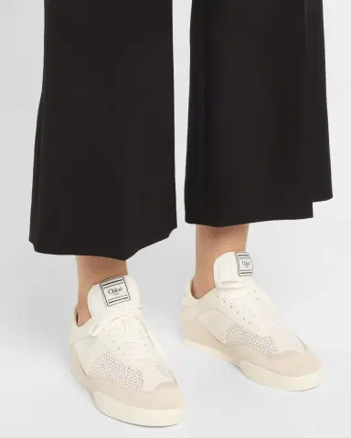 Chloé Kick Mesh and Leather Low-Top Sneakers | Thumbnail 2