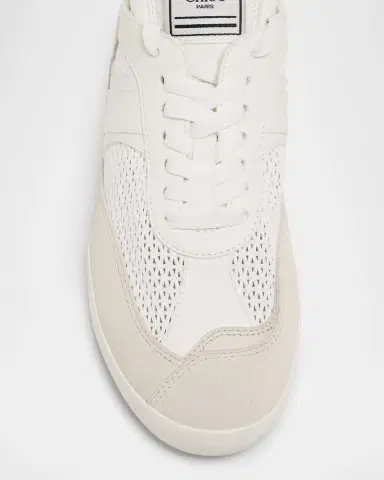 Chloé Kick Mesh and Leather Low-Top Sneakers | Thumbnail 4