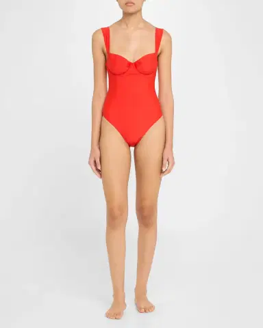 Simkhai Kyle Bustier One-Piece Swimsuit | Thumbnail 2 Simkhai Kyle Bustier One-Piece Swimsuit | Thumbnail 2