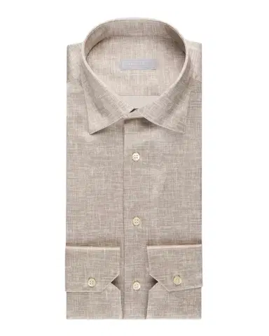 Stefano Ricci Men's Textured-Print Silk Sport Shirt | Thumbnail 1