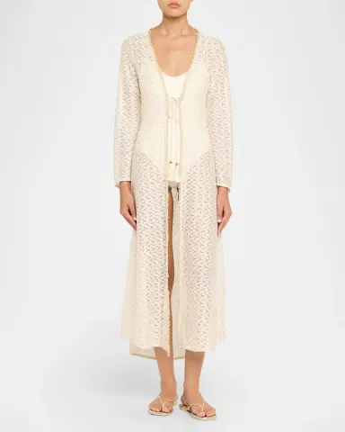 Ramy Brook Fatima Metallic Knit Coverup | Thumbnail 2
