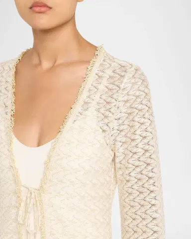 Ramy Brook Fatima Metallic Knit Coverup | Thumbnail 5