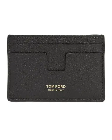 Tom Ford Men's T Line Soft Grain Leather Card Holder | Thumbnail 1 Tom Ford Men's T Line Soft Grain Leather Card Holder | Thumbnail 1