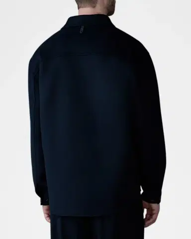 Mackage Men's Emmanuel Double-Face Wool Overshirt | Thumbnail 3