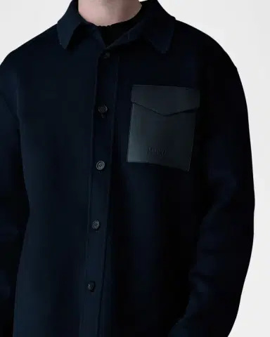 Mackage Men's Emmanuel Double-Face Wool Overshirt | Thumbnail 5