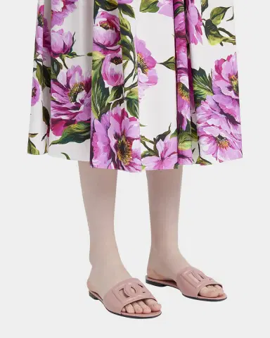 Dolce & Gabbana Cutout DG Flat Slide Sandals | Thumbnail 2 Dolce & Gabbana Cutout DG Flat Slide Sandals | Thumbnail 2