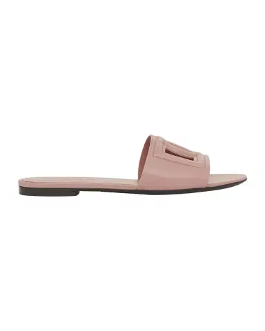 Dolce & Gabbana Cutout DG Flat Slide Sandals | Thumbnail 1 Dolce & Gabbana Cutout DG Flat Slide Sandals | Thumbnail 1