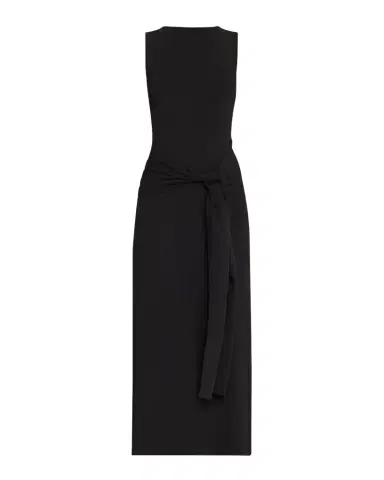 Lapointe Waist-Tie Sleeveless Matte Viscose Midi Dress | Thumbnail 1