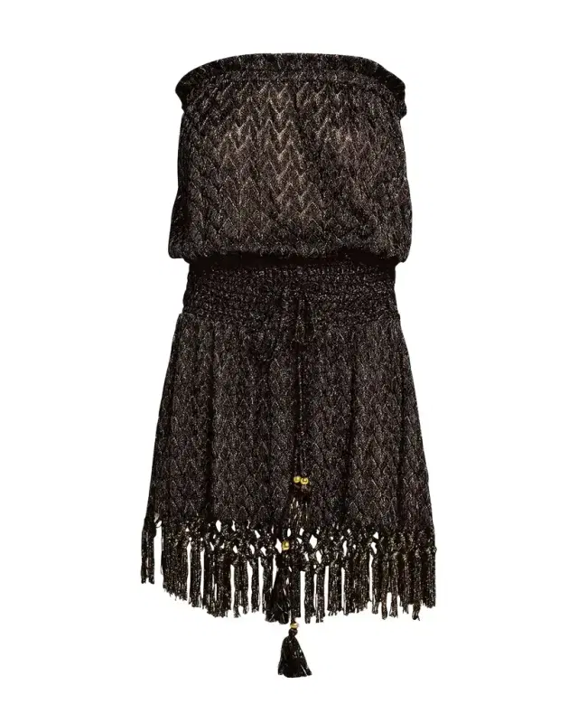 Lauryn Strapless Crochet Mini Dress