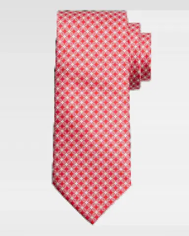 Stefano Ricci Men's Geometric Check Silk Tie | Thumbnail 2