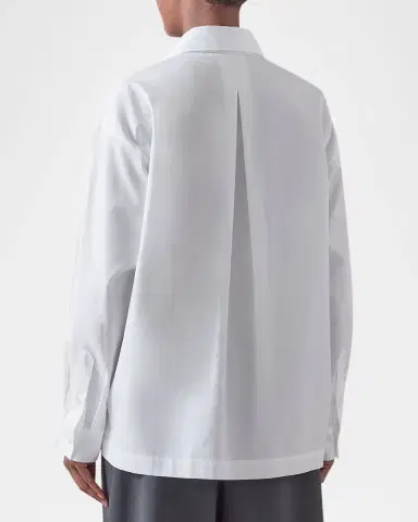 Eskandar Slim Shirt with Collar (Regular Length) | Thumbnail 3 Eskandar Slim Shirt with Collar (Regular Length) | Thumbnail 3