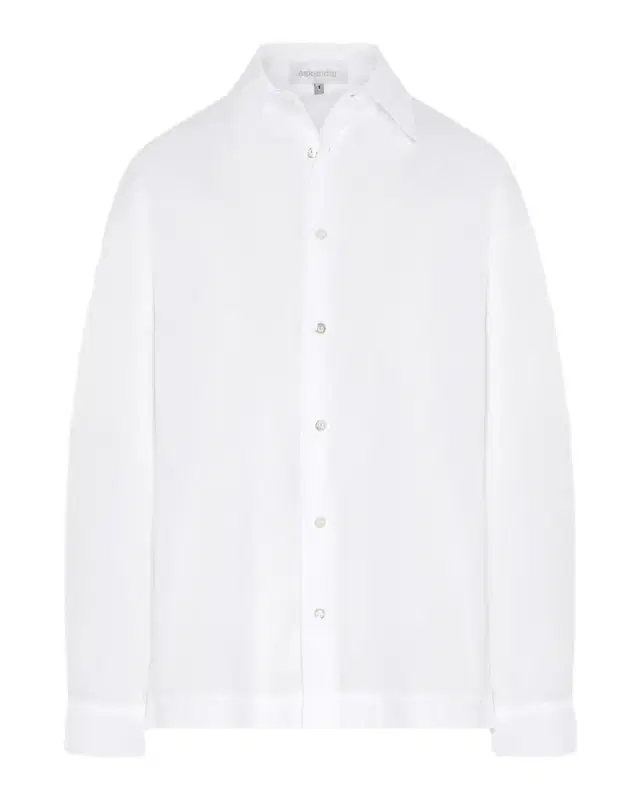 Eskandar Slim Shirt with Collar (Regular Length)