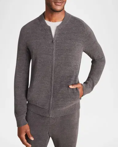 Barefoot Dreams Men's CozyChic Ultra Lite Full-Zip Jacket | Thumbnail 4