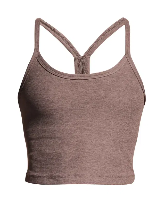 Space-dye Slim Racerback Cropped Tank