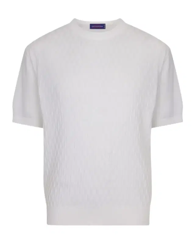 Men 's Cashmere Short-Sleeve Crewneck Sweater