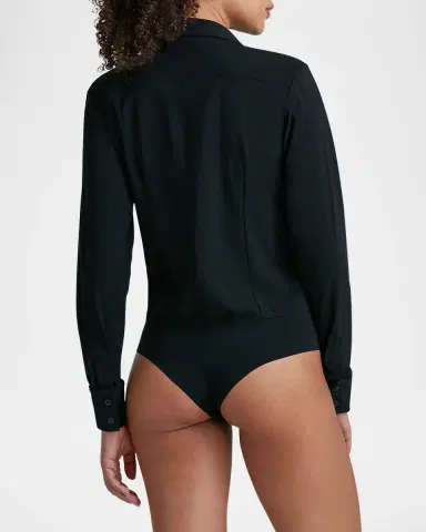 Commando Button-Front Oxford Bodysuit | Thumbnail 5 Commando Button-Front Oxford Bodysuit | Thumbnail 5